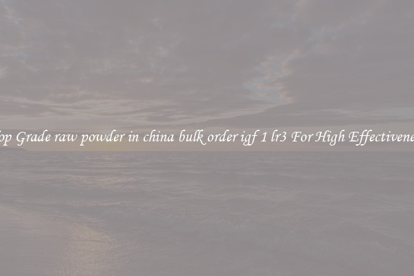 Top Grade raw powder in china bulk order igf 1 lr3 For High Effectiveness