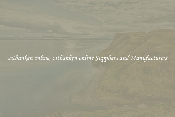 zitbanken online, zitbanken online Suppliers and Manufacturers