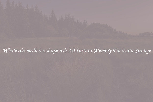 Wholesale medicine shape usb 2.0 Instant Memory For Data Storage