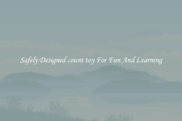 Safely Designed count toy For Fun And Learning