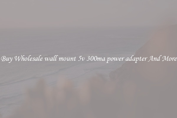 Buy Wholesale wall mount 5v 300ma power adapter And More
