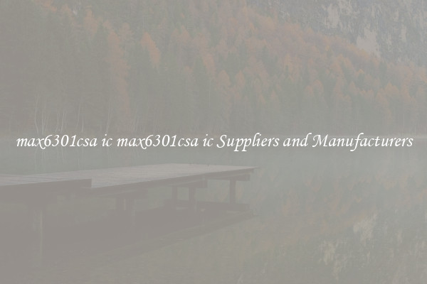 max6301csa ic max6301csa ic Suppliers and Manufacturers