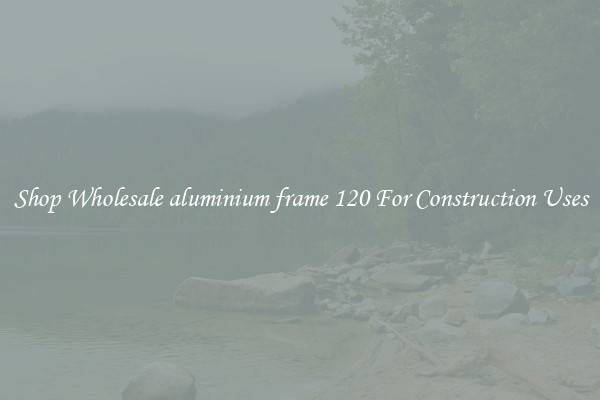 Shop Wholesale aluminium frame 120 For Construction Uses