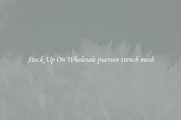 Stock Up On Wholesale puersen trench mesh