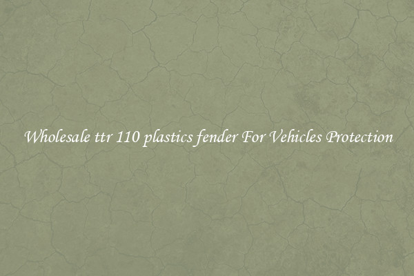 Wholesale ttr 110 plastics fender For Vehicles Protection